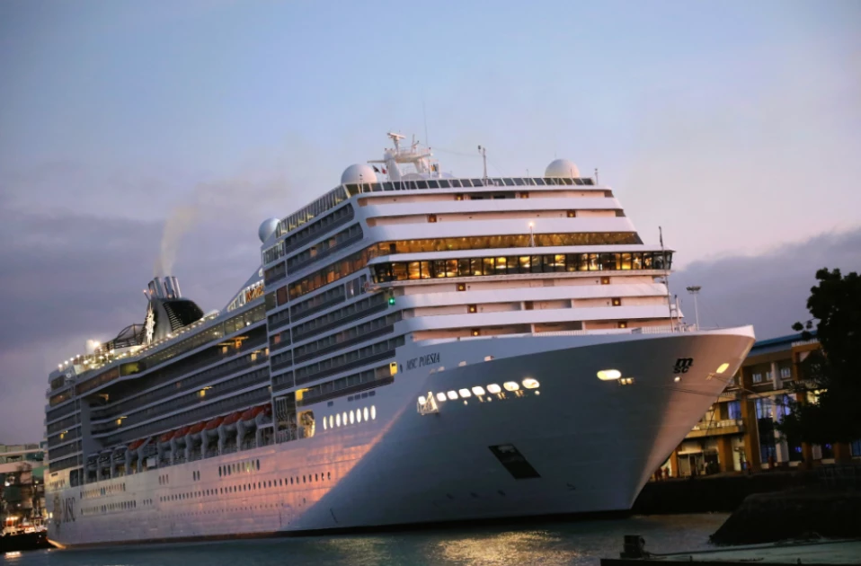 Luxury cruise ship carrying 2,500 tourists enters Mombasa port
